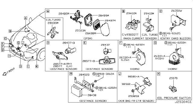 2019 Infiniti Q60 Electrical Unit Diagram 4