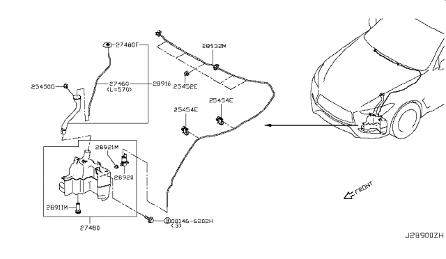 2017 Infiniti Q60 Windshield Washer Diagram