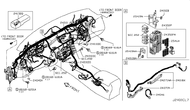 2019 Infiniti Q60 Diode Diagram for 24335-4GA0A