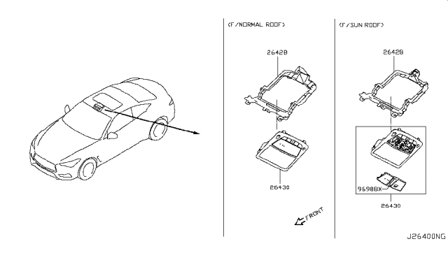 2017 Infiniti Q60 Room Lamp Diagram