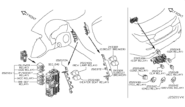 2018 Infiniti Q60 Relay Diagram 5