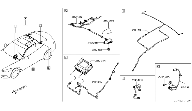 2018 Infiniti Q60 Audio & Visual Diagram 2