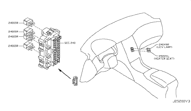 2013 Infiniti EX37 Relay Diagram 3