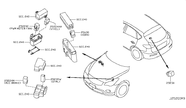 2016 Infiniti QX50 Relay Diagram 1