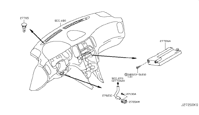 2008 Infiniti EX35 Control Unit Diagram