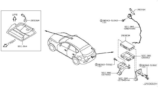 2009 Infiniti EX35 Telephone Diagram 2