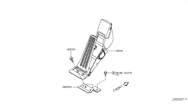 2015 Infiniti QX50 Accelerator Linkage Diagram 1