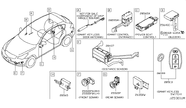 2008 Infiniti EX35 Electrical Unit Diagram 2