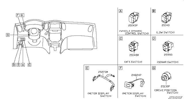 2008 Infiniti EX35 Switch Diagram 4