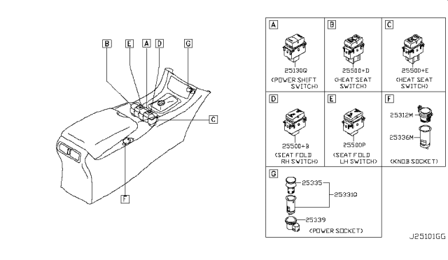 2010 Infiniti EX35 Switch Diagram 3