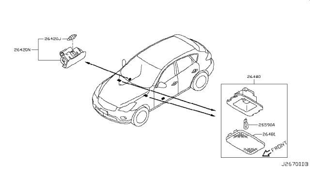 2017 Infiniti QX50 Lamps (Others) Diagram