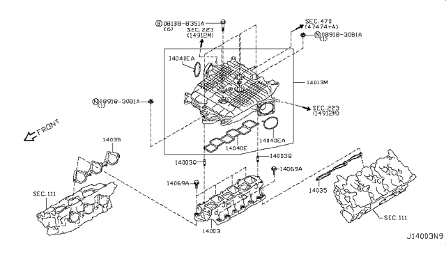 2017 Infiniti QX50 Manifold Diagram 5