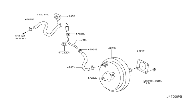 2017 Infiniti QX50 Brake Servo &             Servo Control Diagram