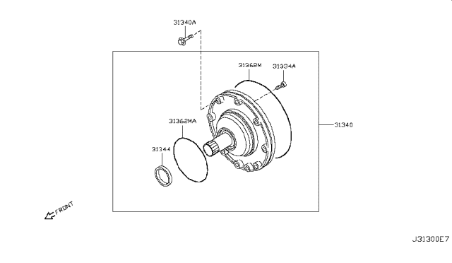 2010 Infiniti EX35 Oil Pump Diagram 1