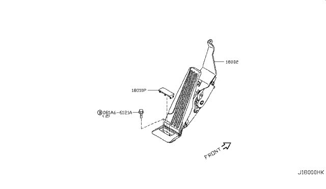 2016 Infiniti QX50 Accelerator Linkage Diagram 2