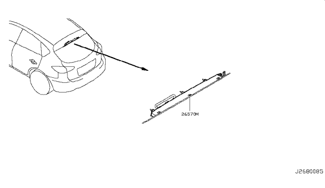 2015 Infiniti QX50 High Mounting Stop Lamp Diagram