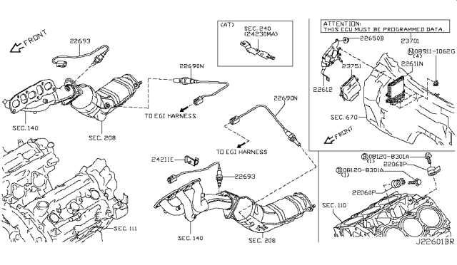 2017 Infiniti QX50 Engine Control Module Diagram