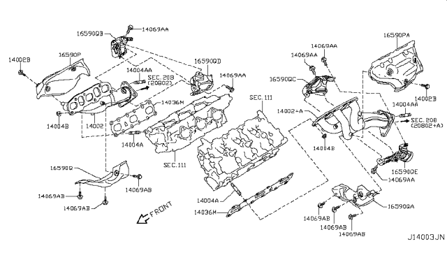 2016 Infiniti QX50 Manifold Diagram 4