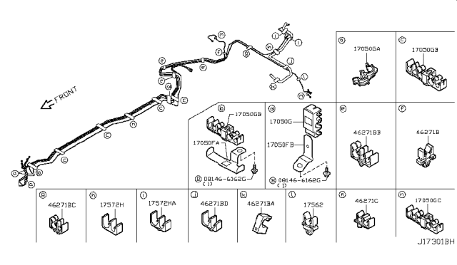 2017 Infiniti QX50 Fuel Piping Diagram 2