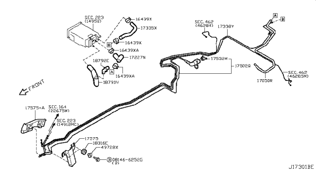 2011 Infiniti EX35 Fuel Piping Diagram 3