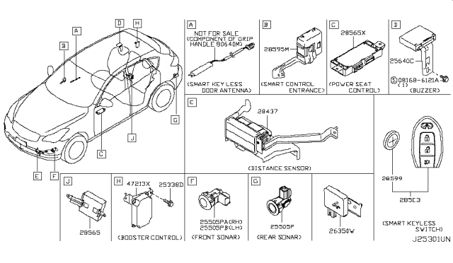 2008 Infiniti EX35 Electrical Unit Diagram 3