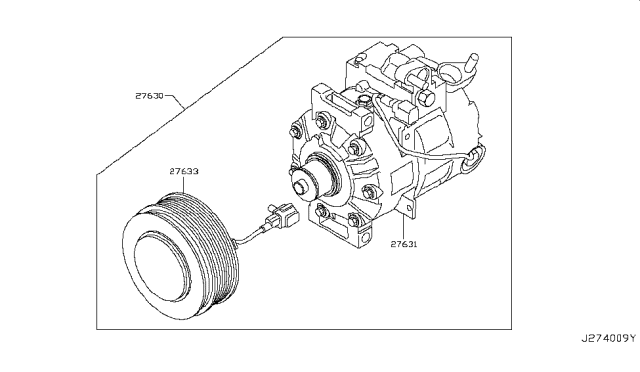 2011 Infiniti EX35 Compressor Diagram