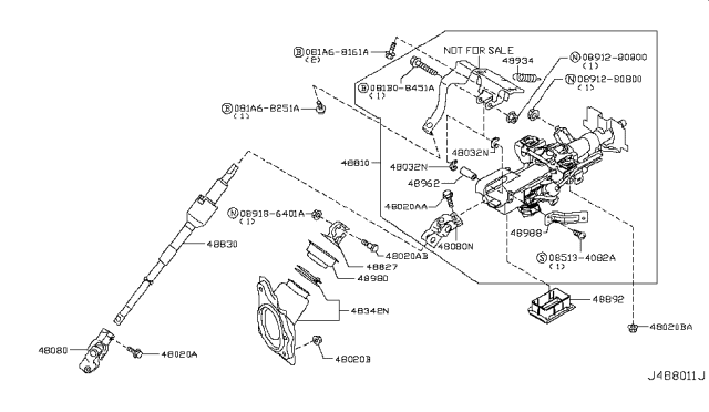 2016 Infiniti QX50 Steering Column Diagram 2