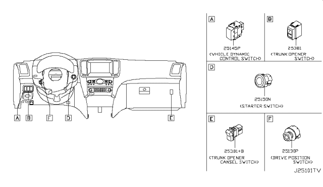 2011 Infiniti G37 Coupe Switch Diagram 5