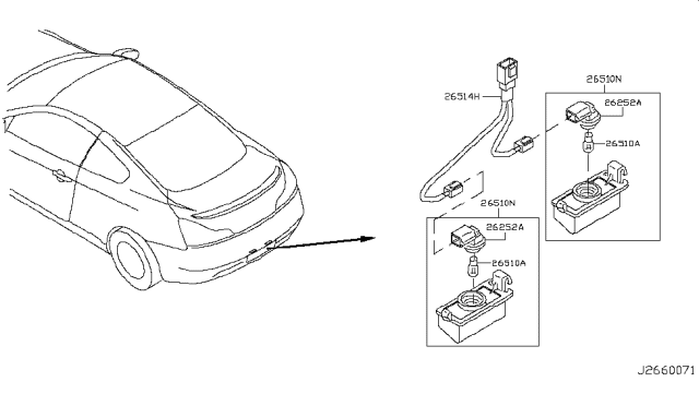 2010 Infiniti G37 License Plate Lamp Diagram