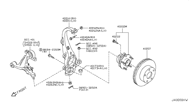 2009 Infiniti G37 Front Axle Diagram 1