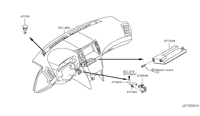 2014 Infiniti Q60 Control Unit Diagram