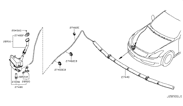 2008 Infiniti G37 Windshield Washer Diagram 2