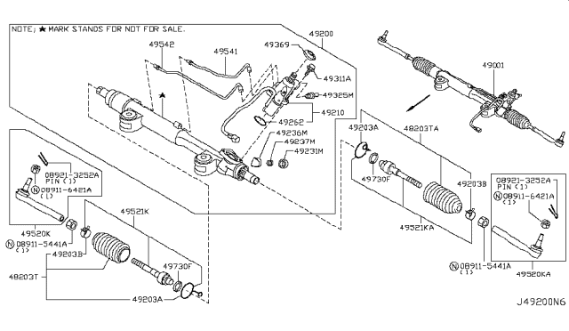 2008 Infiniti G37 Coupe Power Steering Gear Diagram 5
