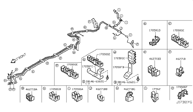 2013 Infiniti G37 Fuel Piping Diagram 1