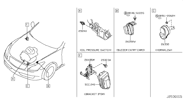 2009 Infiniti G37 Coupe Electrical Unit Diagram 8