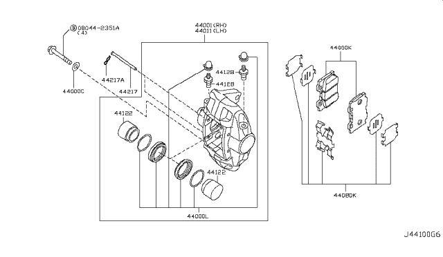 2011 Infiniti G37 Coupe Rear Brake Diagram 2