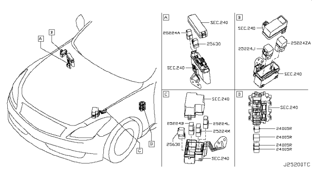 2009 Infiniti G37 Coupe Relay Diagram 1