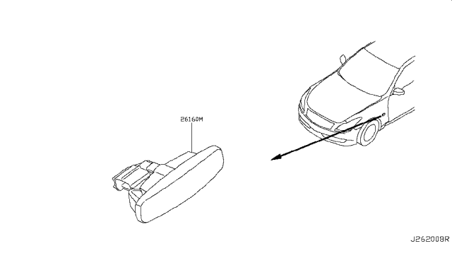 2008 Infiniti G37 Coupe Side Marker Lamp Diagram