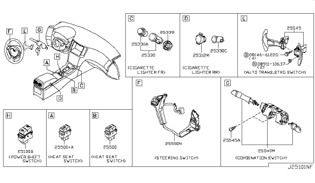 2008 Infiniti G37 Coupe Switch Diagram 2