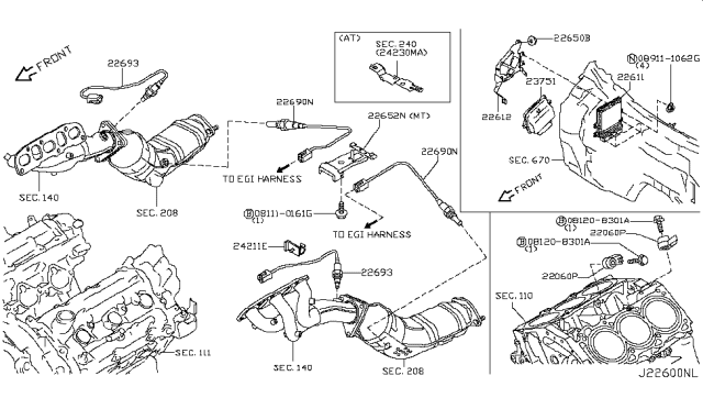 2009 Infiniti G37 Engine Control Module Diagram 1