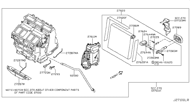 2012 Infiniti G37 Cooling Unit Diagram