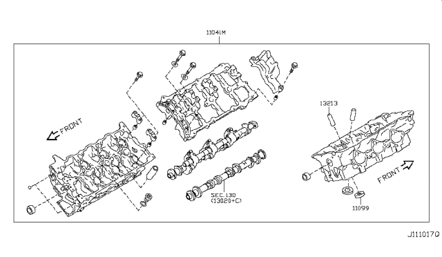 2008 Infiniti G37 Coupe Cylinder Head & Rocker Cover Diagram 3