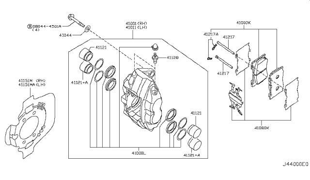 2008 Infiniti G37 Coupe Front Brake Diagram 2