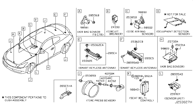 2011 Infiniti G37 Coupe Electrical Unit Diagram 1