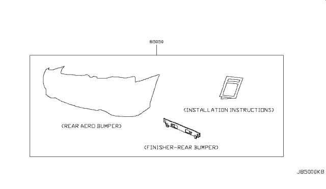 2011 Infiniti G37 Coupe Rear Bumper Diagram 4