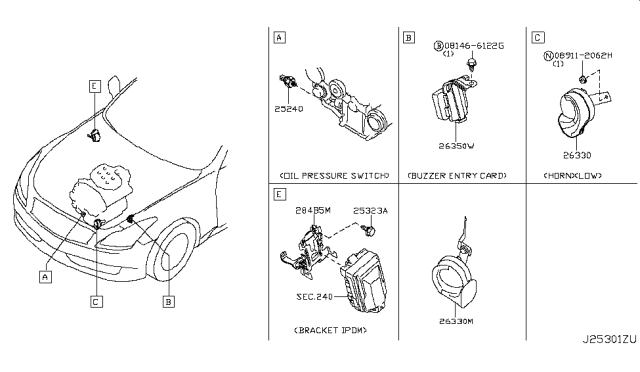 2011 Infiniti G37 Coupe Electrical Unit Diagram 6