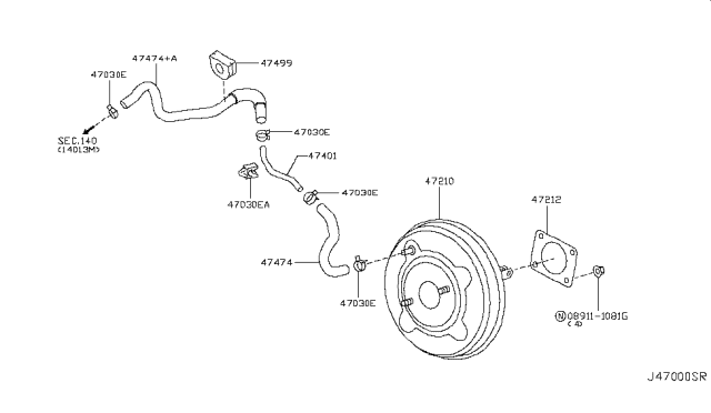 2014 Infiniti Q60 Brake Servo &             Servo Control Diagram