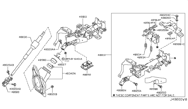 2011 Infiniti G37 Coupe Steering Column Diagram 2