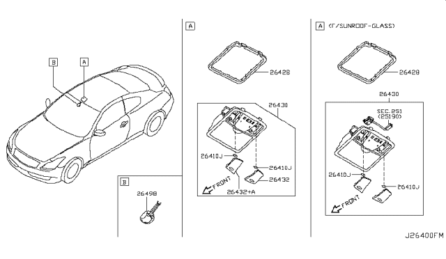 2011 Infiniti G37 Coupe Room Lamp Diagram 1