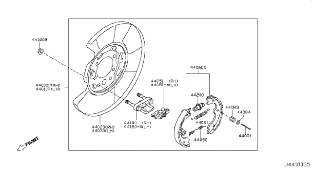 2011 Infiniti G37 Coupe Rear Brake Diagram 3